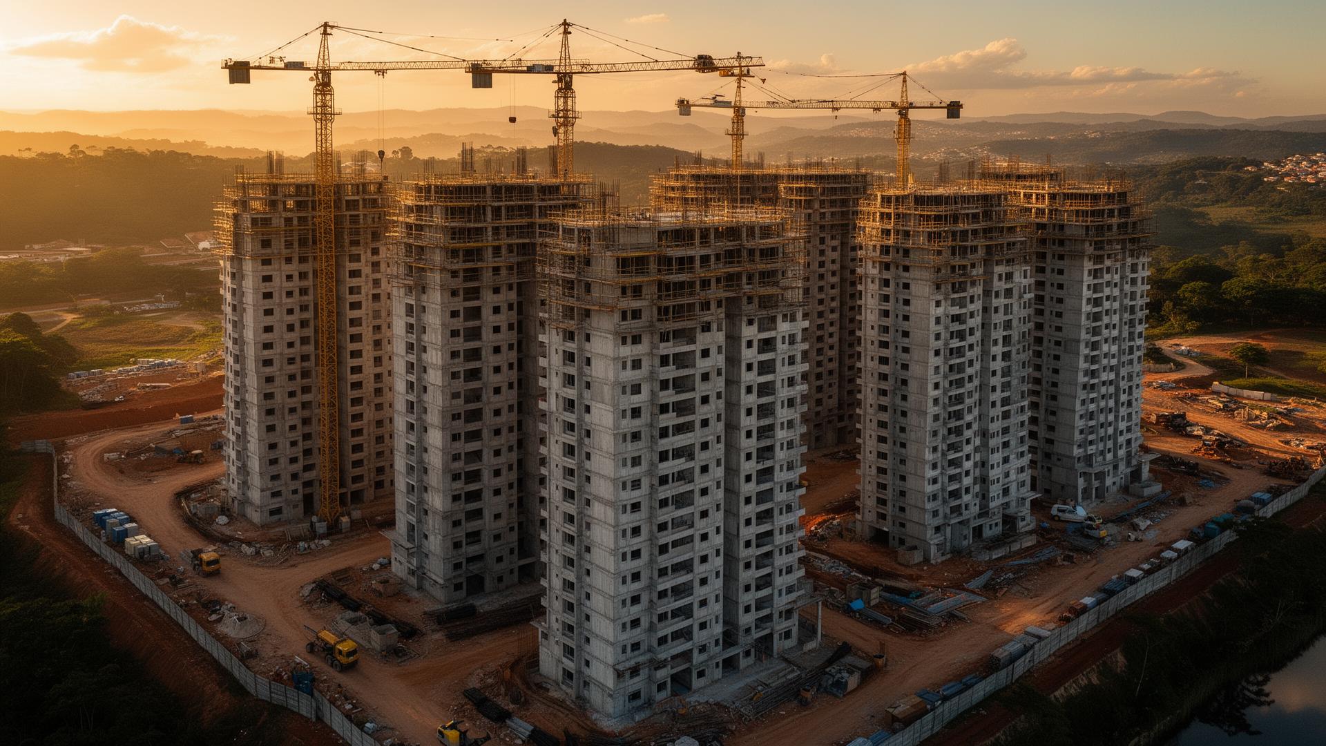 Obra de construção civil DHF Empreiteira